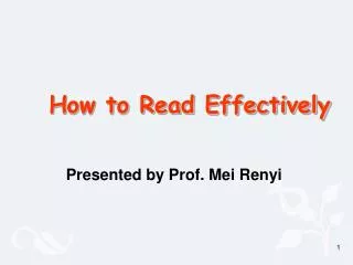 How to Read Effectively