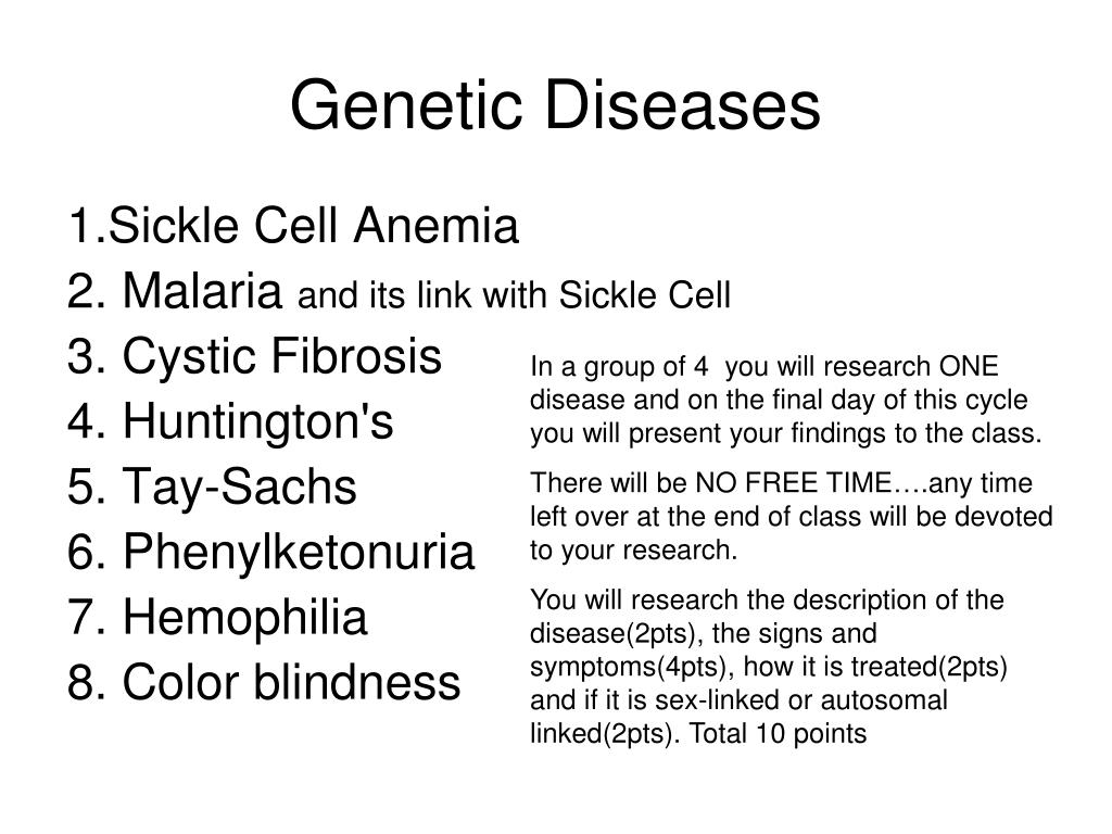 PPT - Genetic Diseases PowerPoint Presentation, free download - ID:6007687