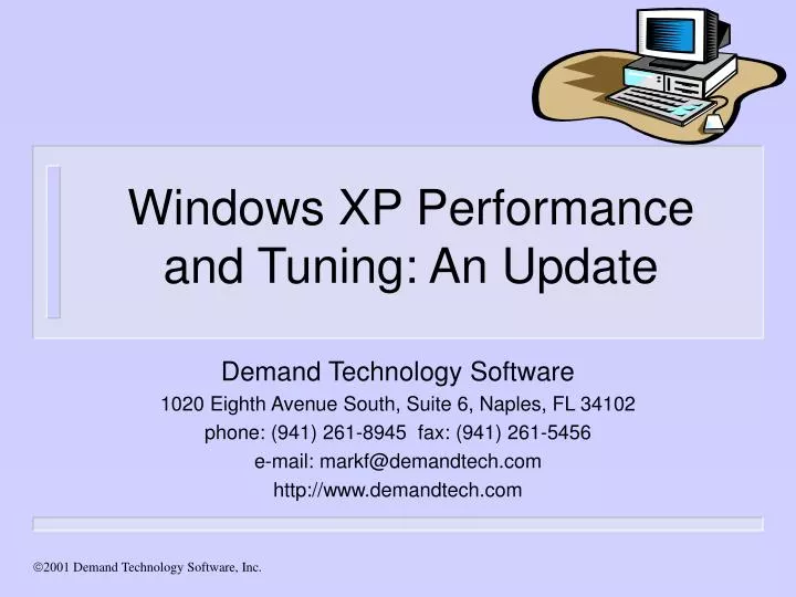 windows xp performance and tuning an update
