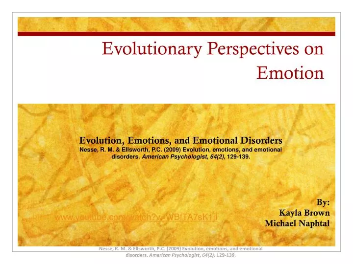 evolutionary perspectives on emotion