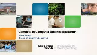 Contexts in Computer Science Education