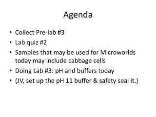 Agenda