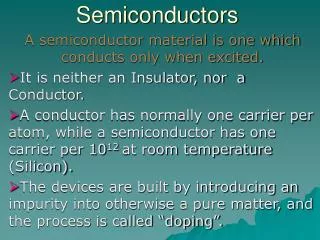 Semiconductors