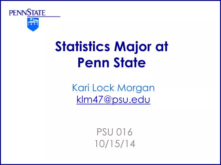 statistics major at penn state