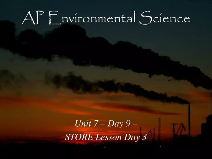 ap environmental science