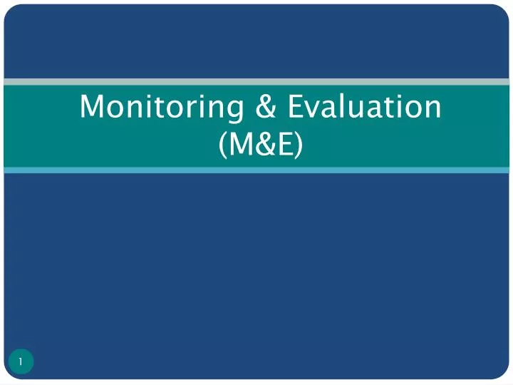 monitoring evaluation m e