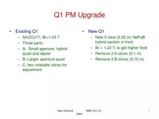 Q1 PM Upgrade