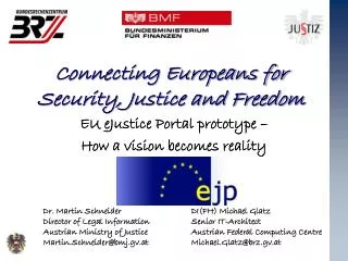 Connecting Europeans for Security, Justice and Freedom