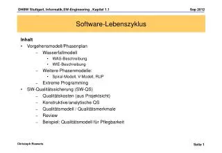 software lebenszyklus