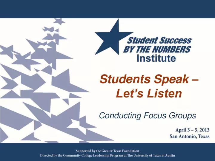 students speak let s listen