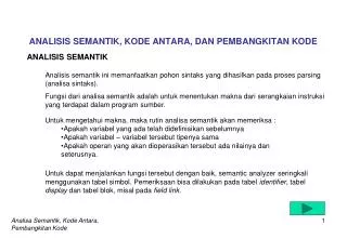 analisis semantik