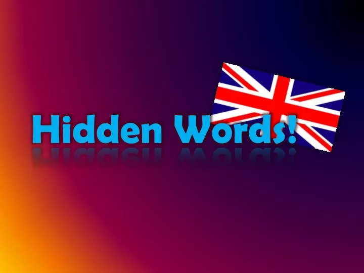 hidden words