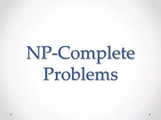 np complete problems