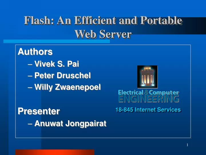 flash an efficient and portable web server