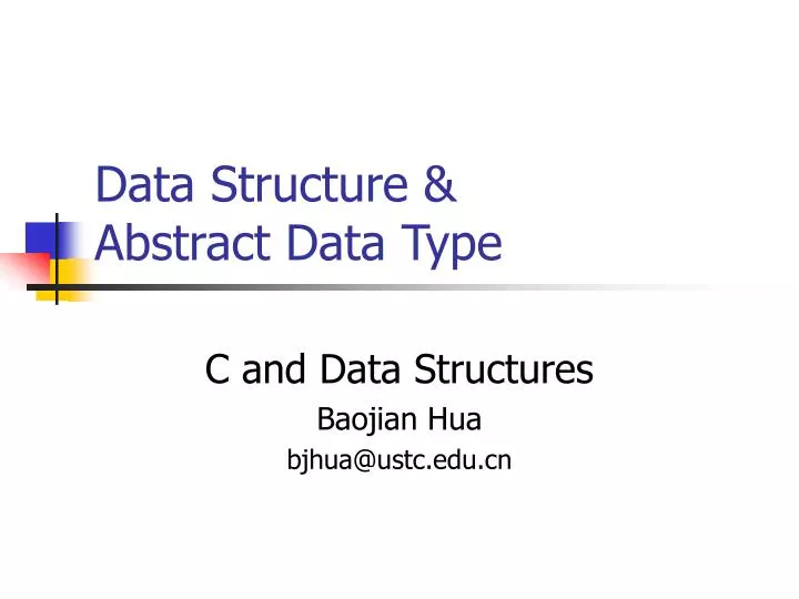 data structure abstract data type