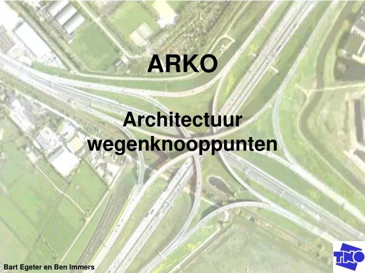 arko architectuur wegenknooppunten