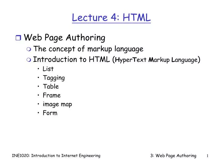 lecture 4 html
