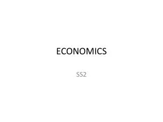 ECONOMICS