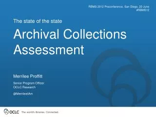 Archival Collections Assessment