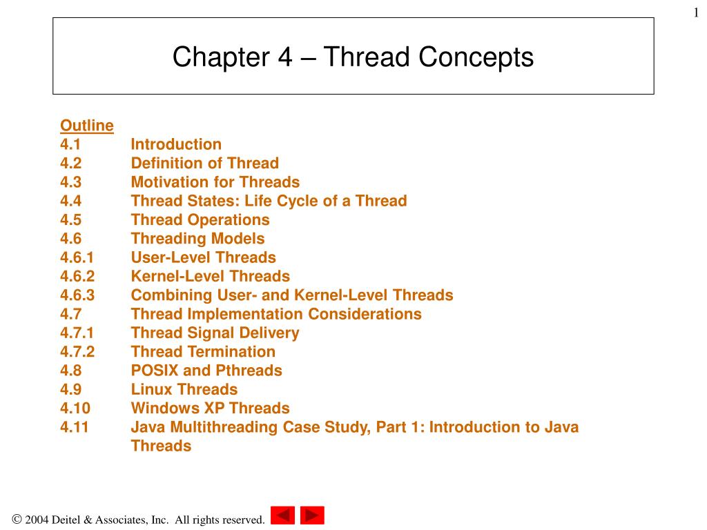 PPT - Chapter 4 – Thread Concepts PowerPoint Presentation, free ...