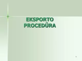 eksporto proced ra