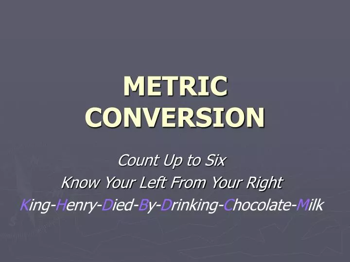 metric conversion