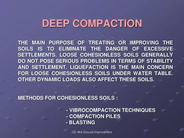 deep compaction