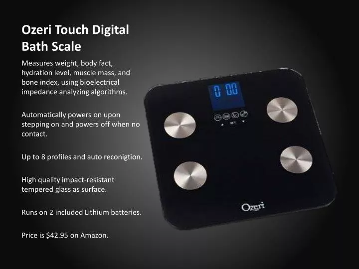 ozeri touch digital bath scale