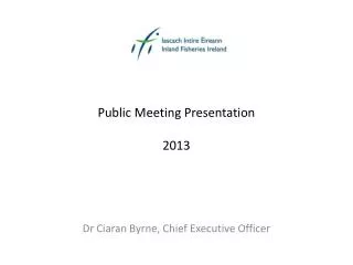 Public Meeting Presentation 2013