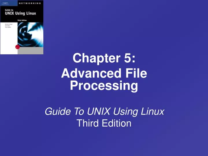 guide to unix using linux third edition