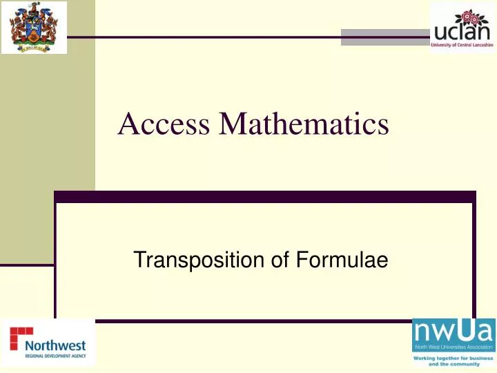access mathematics
