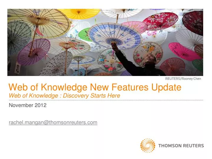 web of knowledge new features update web of knowledge discovery starts here