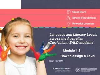 Language and Literacy Levels across the Australian Curriculum: EALD students Module 1.3