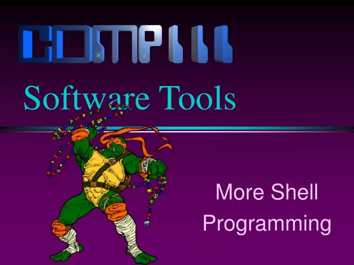 more shell programming