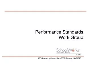 Performance Standards Work Group
