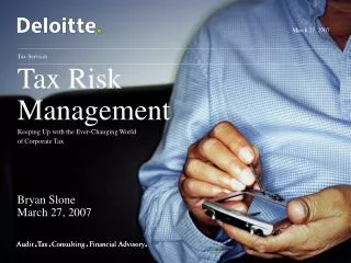 Tax Risk Management
