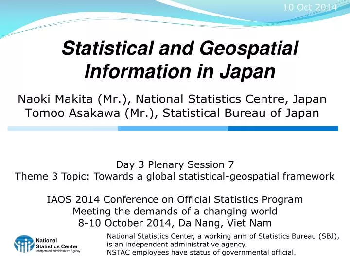 statistical and geospatial information in japan