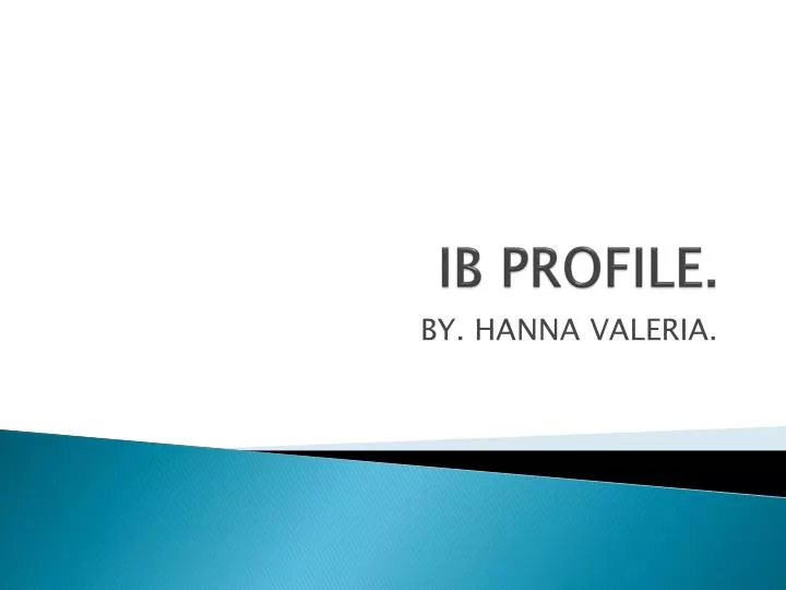 ib profile
