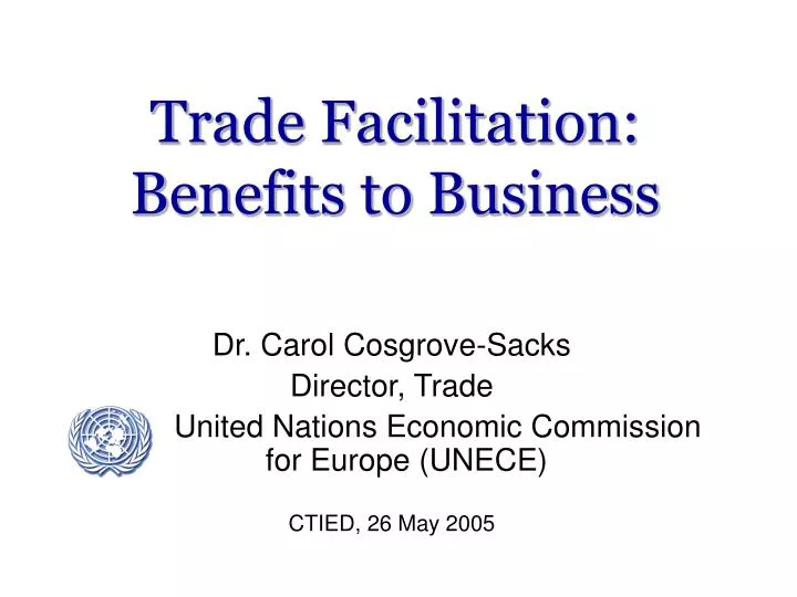 trade facilitation benefits to business