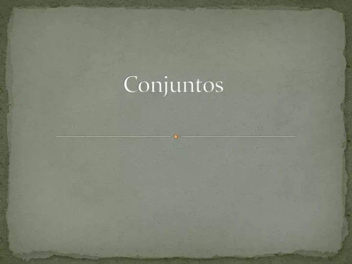 conjuntos