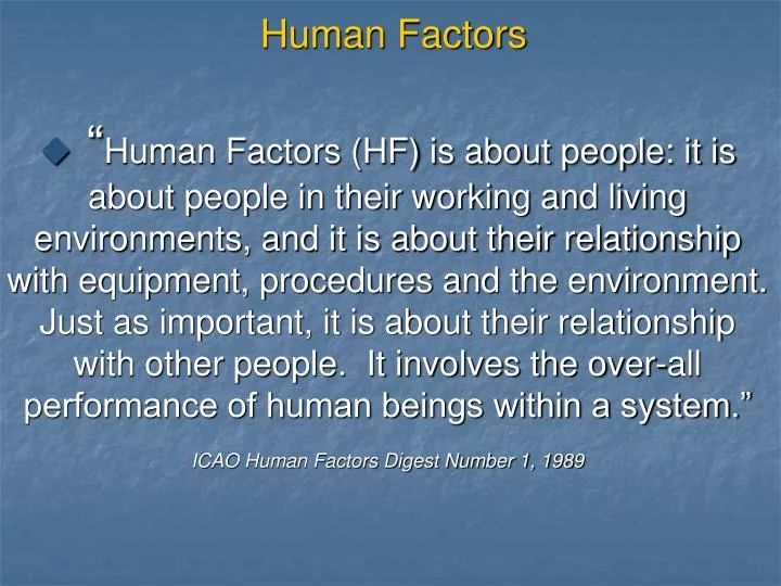 human factors