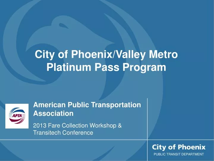 american public transportation association 2013 fare collection workshop transitech conference