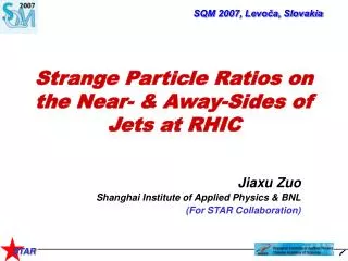 Strange Particle Ratios on the Near- &amp; Away-Sides of Jets at RHIC