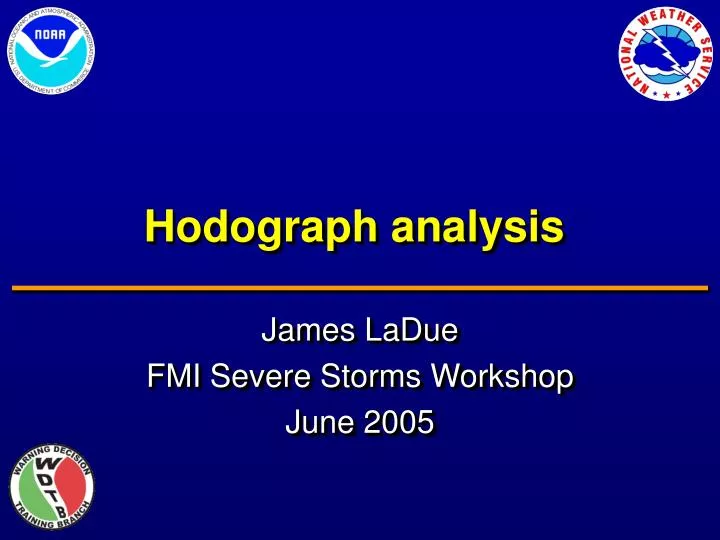 hodograph analysis