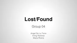 Lost/Found