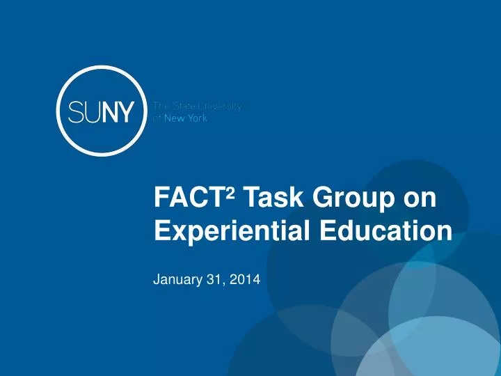 fact task group on experiential education