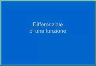 differenziale di una funzione