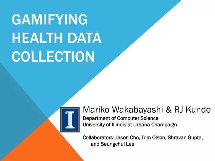 gamifying health data collection