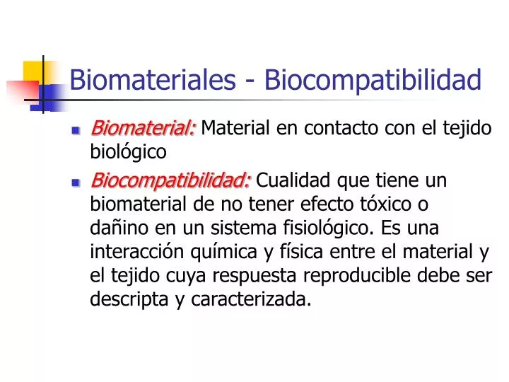 biomateriales biocompatibilidad