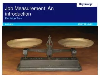 Job Measurement: An introduction